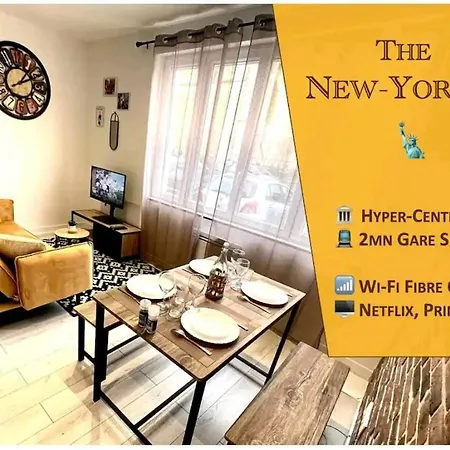 The New-yorker - Hyper Centre- 2mn Gare Sncf - Wi-fi Netflix Gratuit Daire *